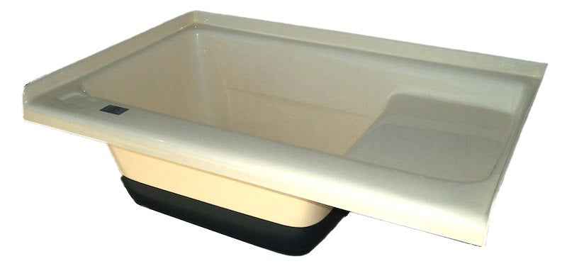Icon 00473 TU500 36" x 24" RV Sit-In Step Bathtub – Colonial White