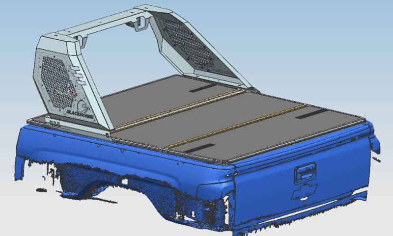 Black Horse Offroad VIRB08B Modular Powder Coated Steel Truck Bed Bar - image 11