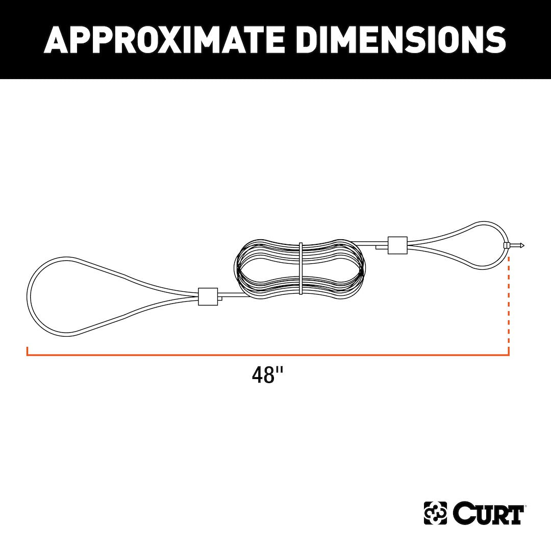 CURT Trailer Breakaway Switch Cable and Pin (52020)