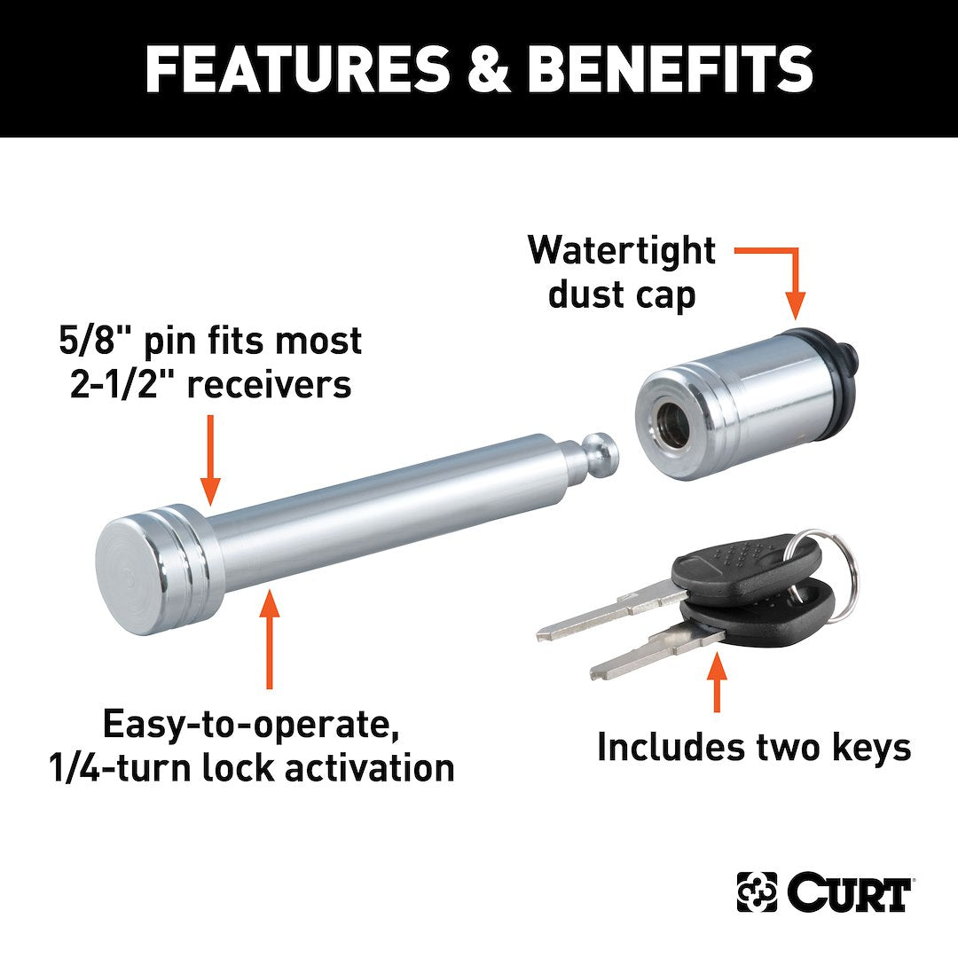 Curt 23528 Trailer Hitch Pin - image 2