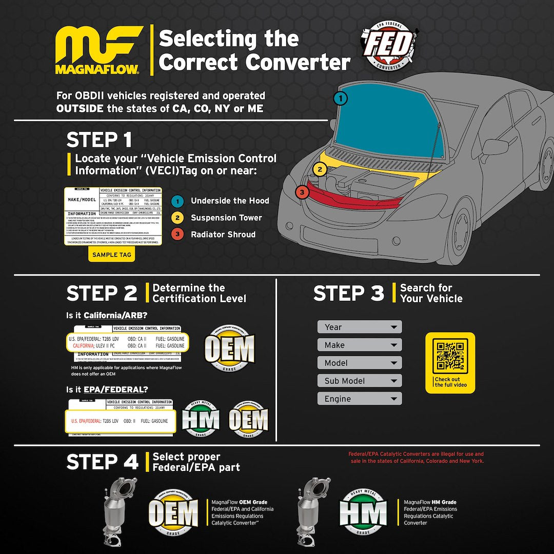 MagnaFlow 52186 Direct-Fit Equinox and Terrain Converter