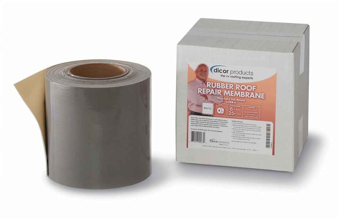 Dicor 533RM-6 Roof Repair Tape - 6 in x 25 ft, White