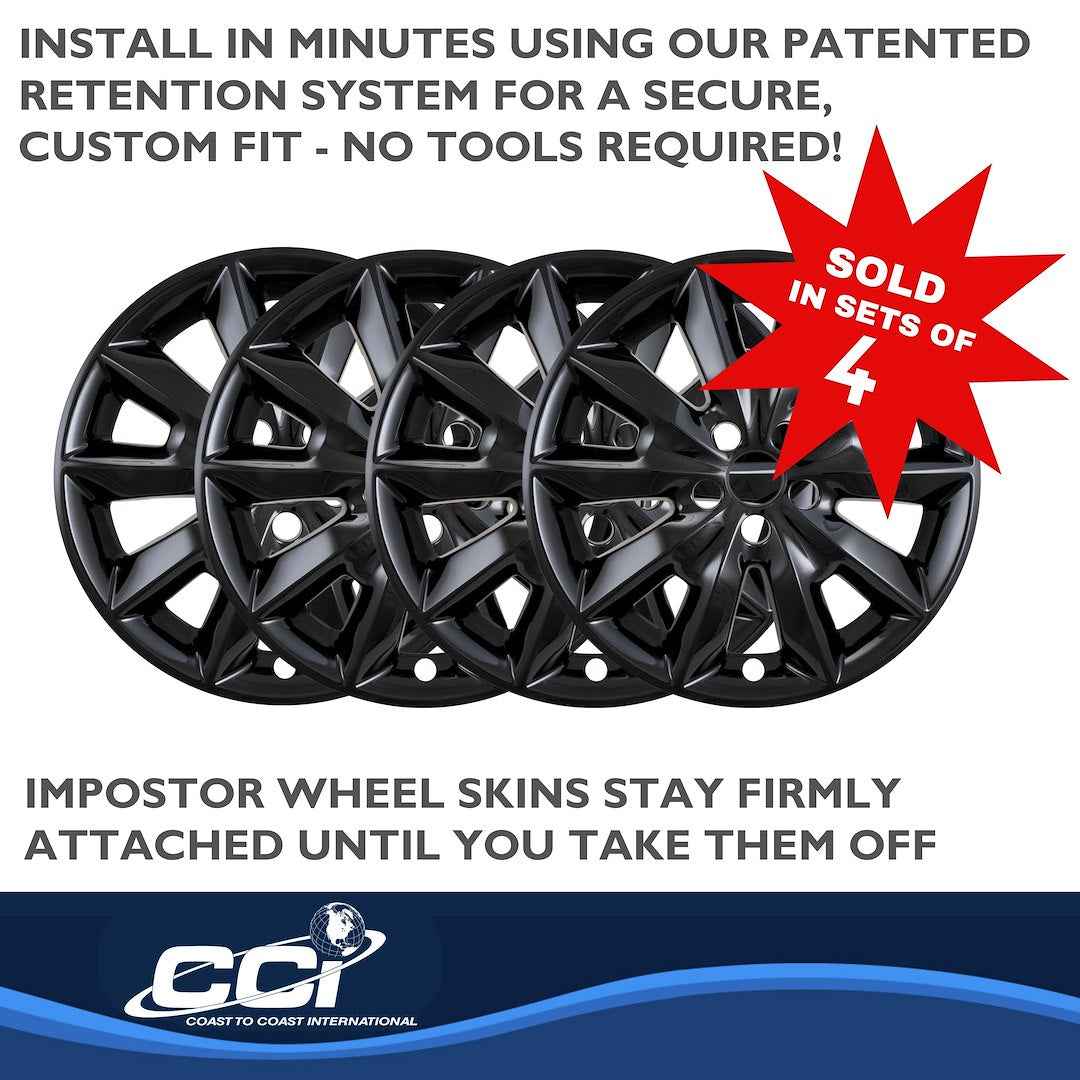 Coast To Coast IMP481BLK Cherokee Gloss Black Wheel Skin