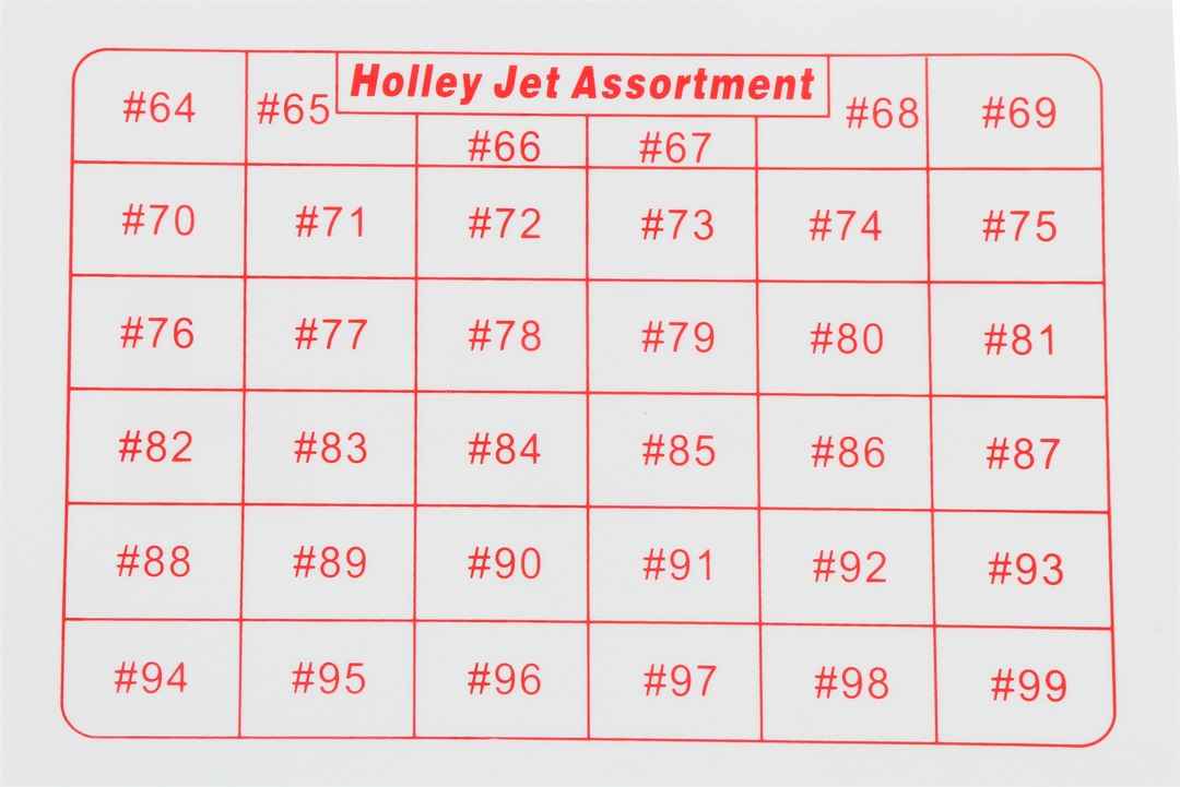 Holley 36-181 Carburetor Metering Jet Kit