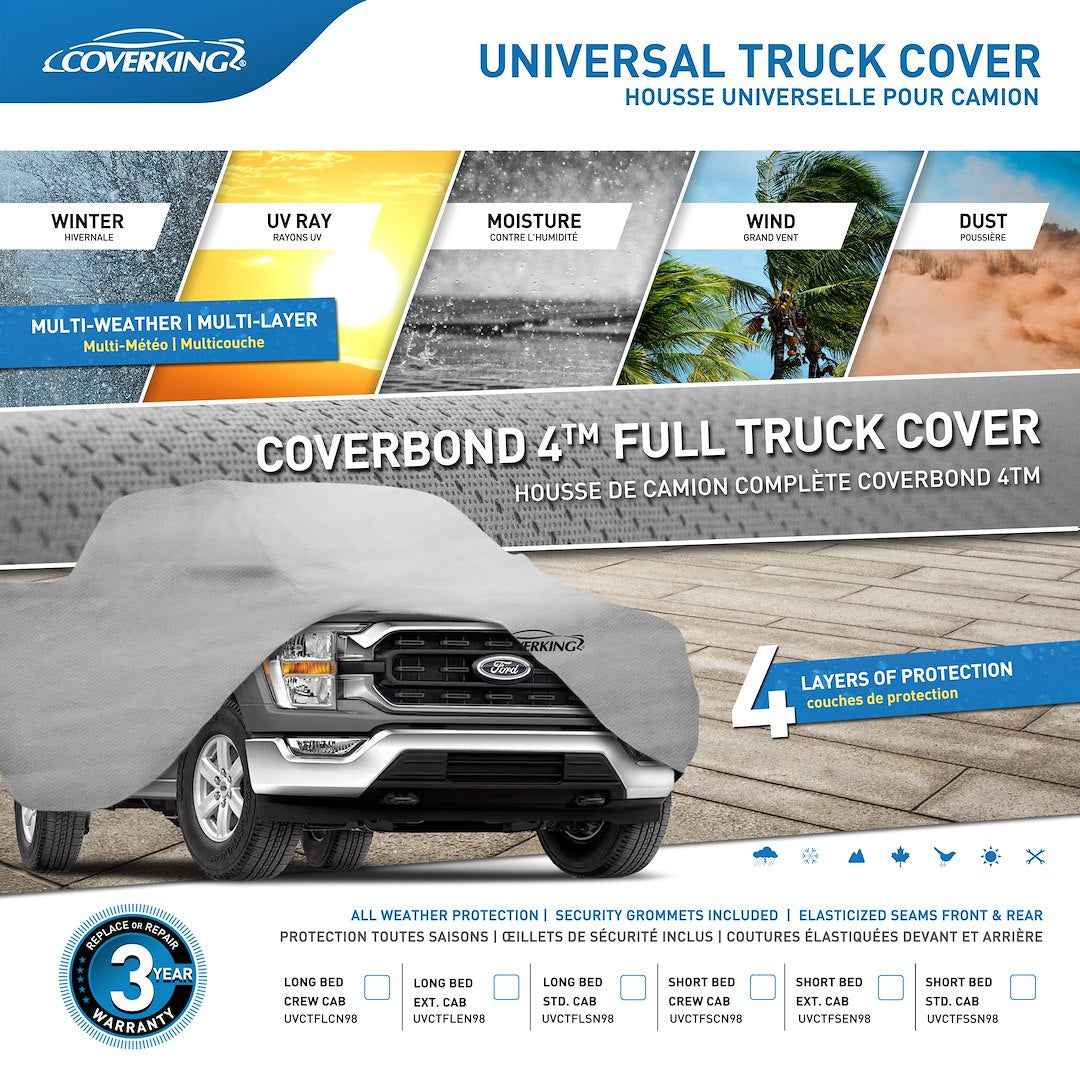 Coverking UVCTFLCN98 Gray Full-Size Truck Cover