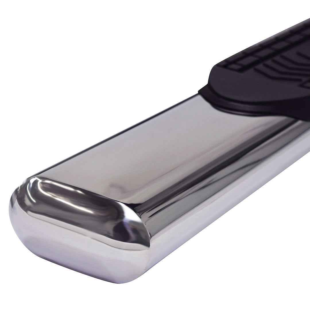 TrailFX A8252S 6 in Oval Nerf Step Bars - Stainless, 300 lb