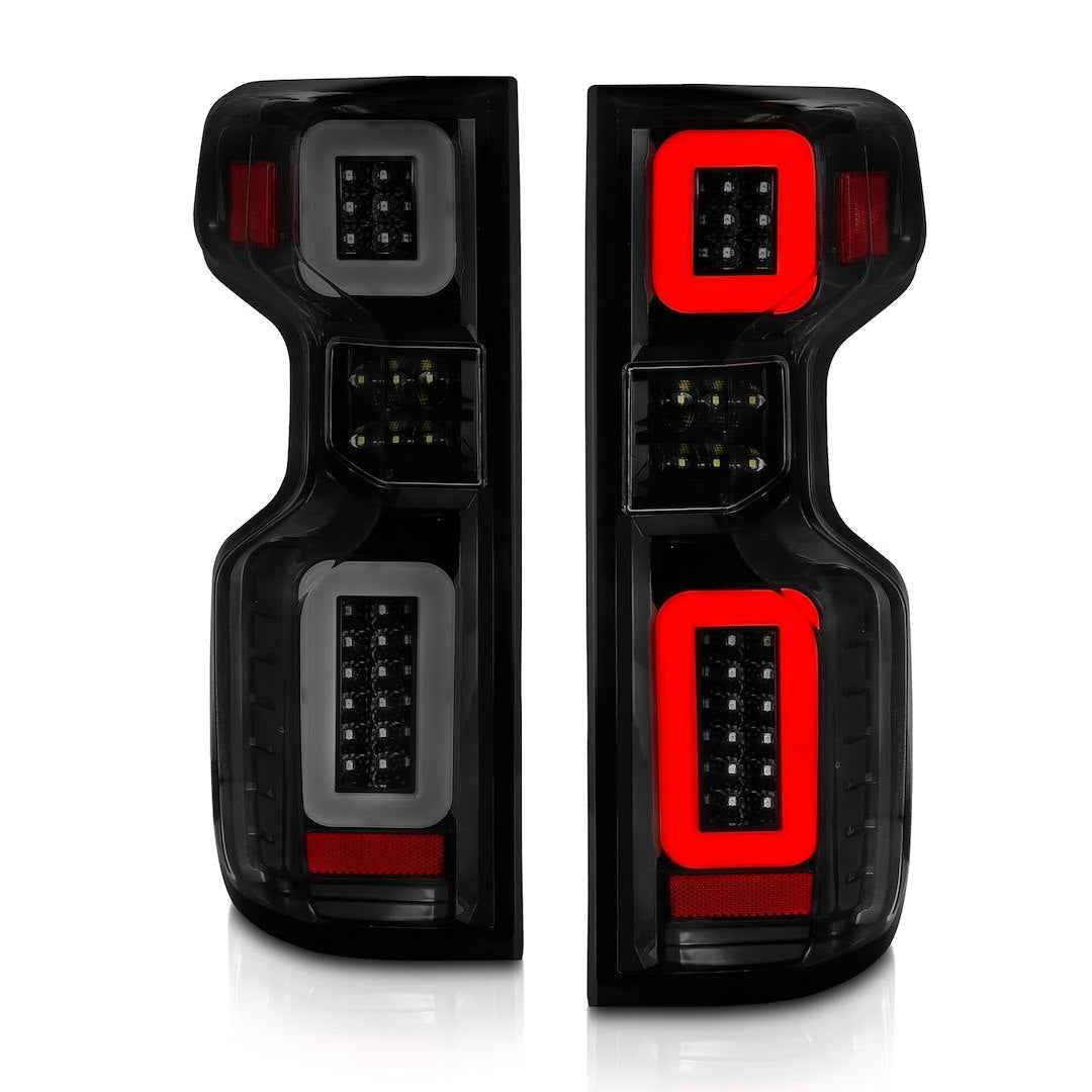 ANZO USA 311415 Black Smoke-Lens LED Tail Lights for Chevrolet