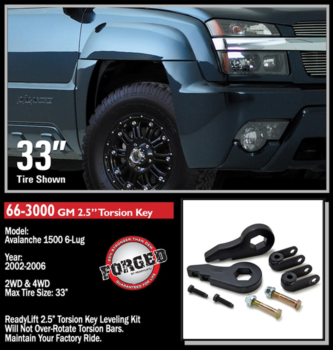 ReadyLift 66-3000 1.5–2.5-Inch Torsion Key Leveling Kit