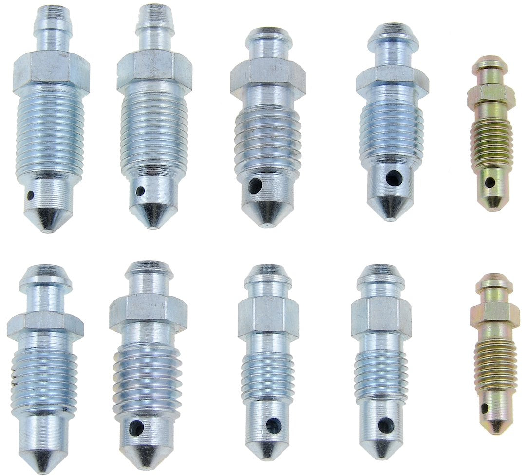 Dorman 13949 Brake Bleeder Screw Assortment — 10 Pieces - image 1