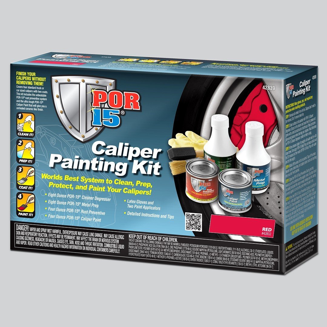 POR-15 42839 Red Caliper Painting Kit