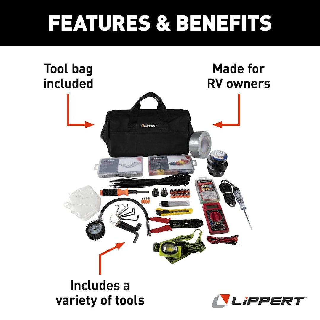 Lippert 2022000853 15-Piece RV Tool Set with Bag