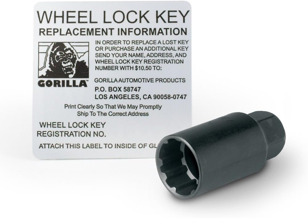 Gorilla 71643NBC Black Wheel Lock Kit, 20 Pack