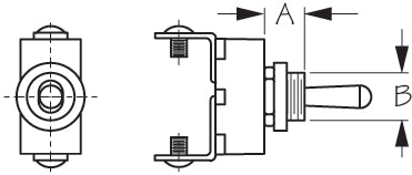 Sea Dog 420465-1 Brass Single-Pole On/Off Toggle