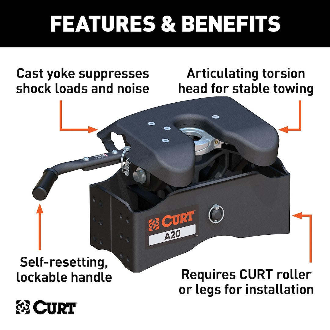 Curt 16540 Fifth Wheel Trailer Hitch Head - image 2