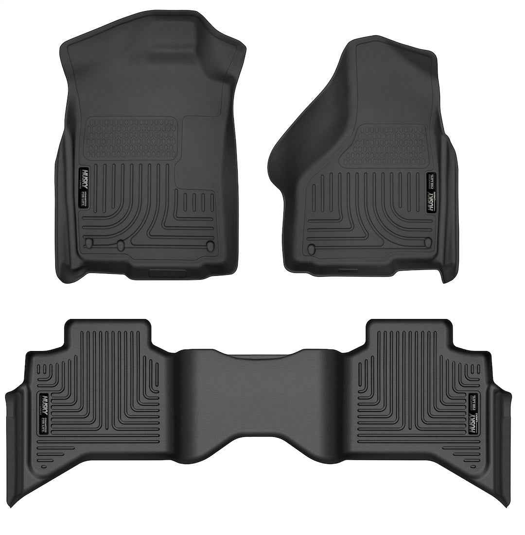 Husky Liners 99011 Molded Floor Liners - 3 Piece, Black