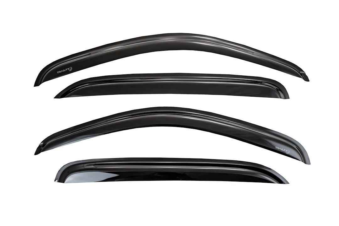 TrailFX 4355H Tape-On Window Rain Guards - 4-Piece Smoke