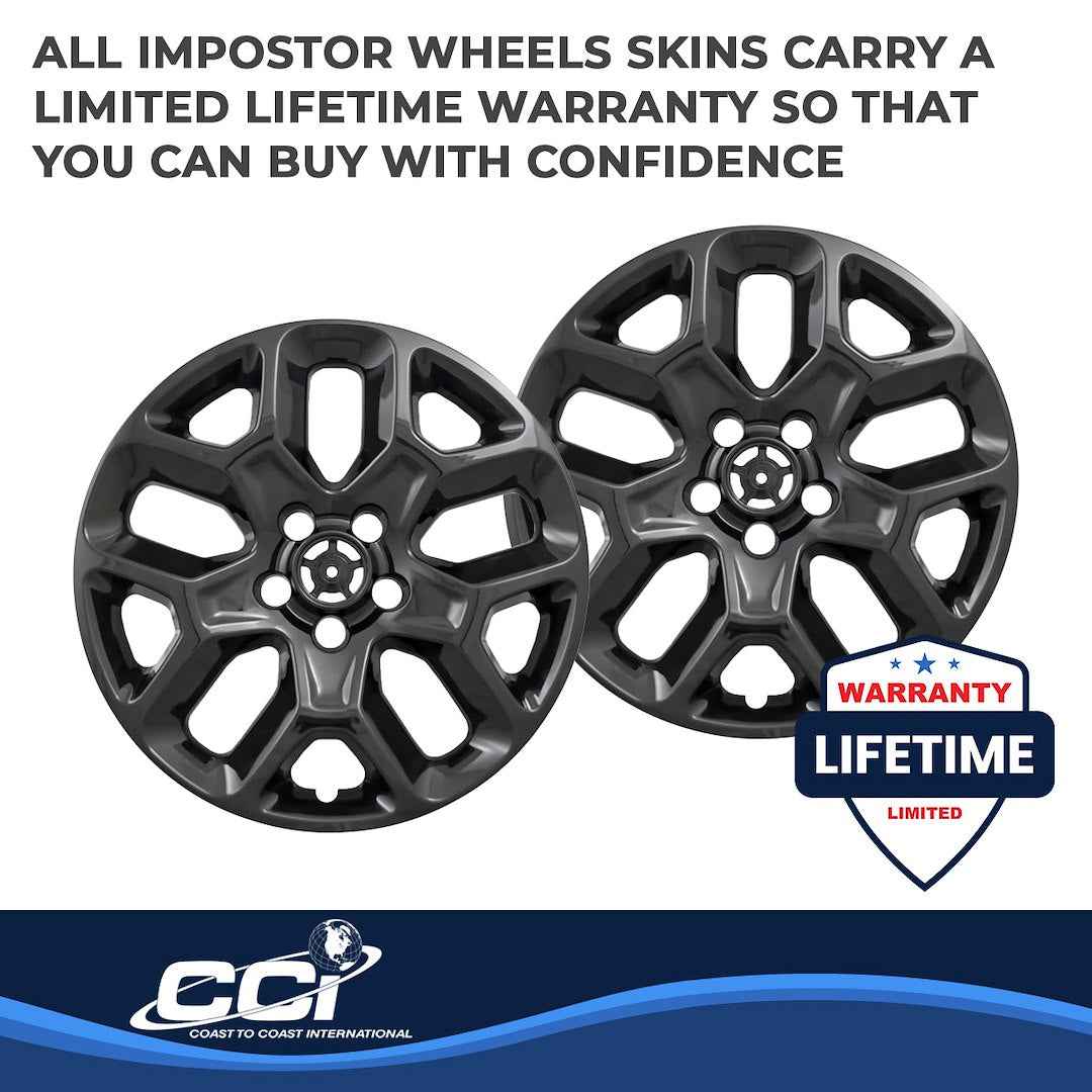 Coast To Coast IMP386BLK Black Renegade Impostor Wheel Skins