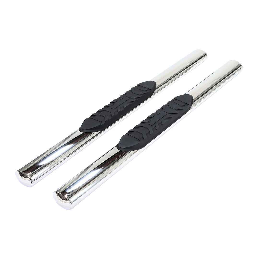 TrailFX A1535S 4 in Oval Nerf Step Bars - Stainless, 300 lb