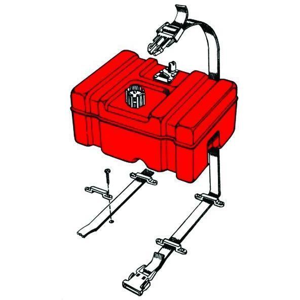 T-H Marine FCH-1-DP Boat Fuel Tank Hold Down