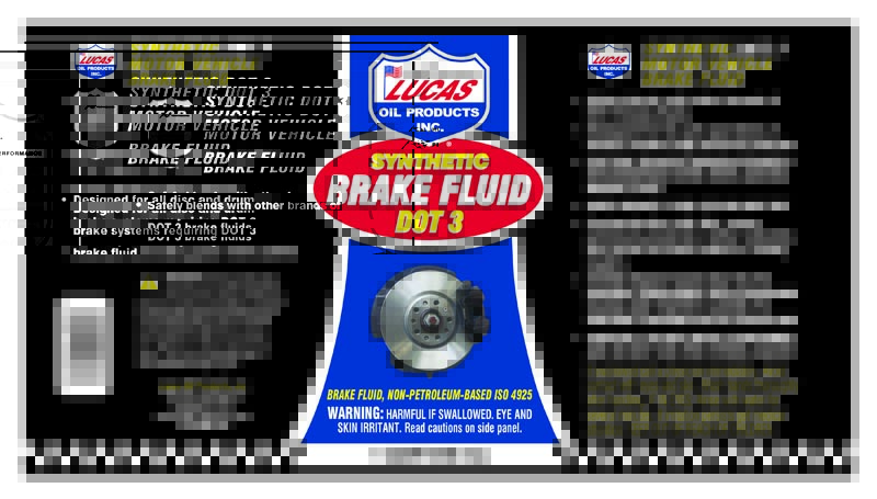 Lucas Oil 10826 DOT 3 Brake Fluid, Quart
