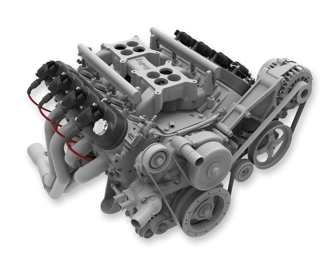 Holley 241-112 Tall LS Valve Cover with Angled Coil Mounts