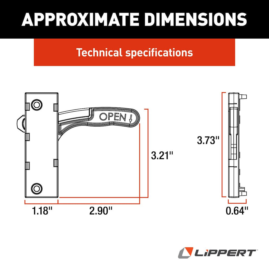 Lippert Components 201472 Screen Door Latch - image 2