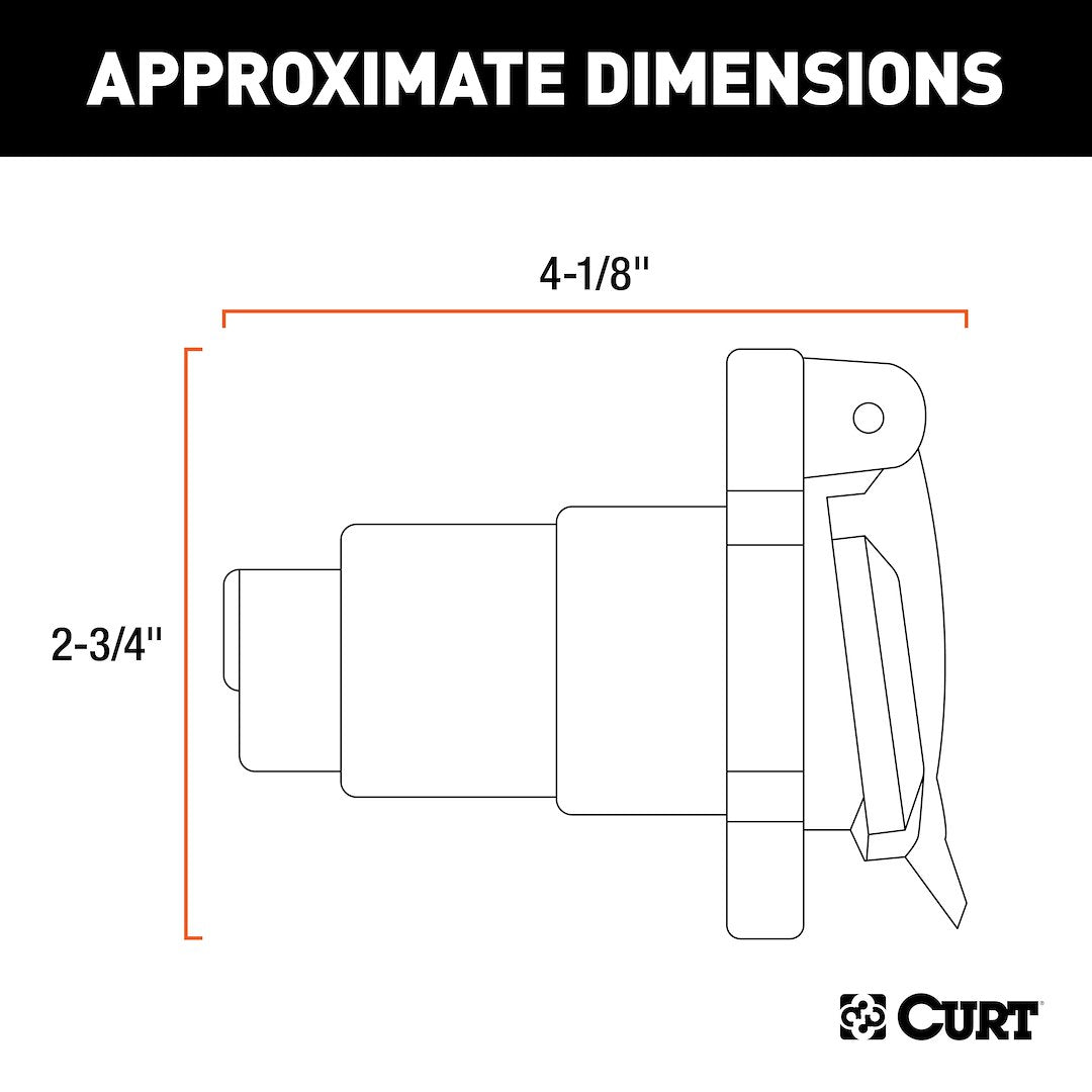 CURT Semi-universal 7 Blade Trailer Wiring Connector (58151)