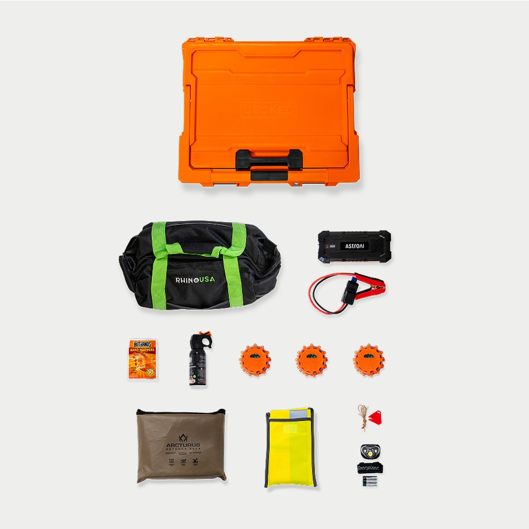 Decked A0132-Road-Org Roadside Emergency Kit