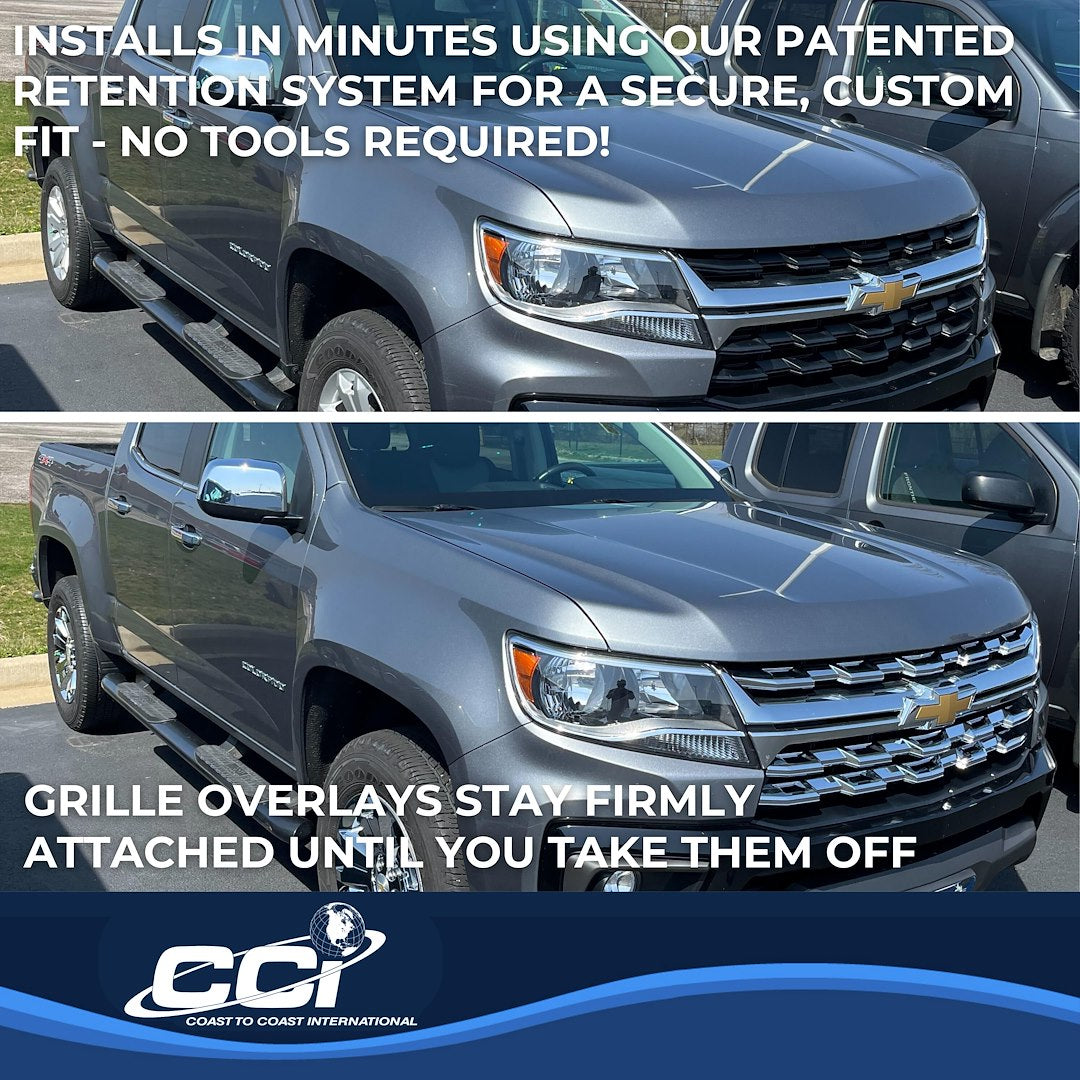 Coast To Coast GI181 Chrome Colorado Grille Overlay - image 4
