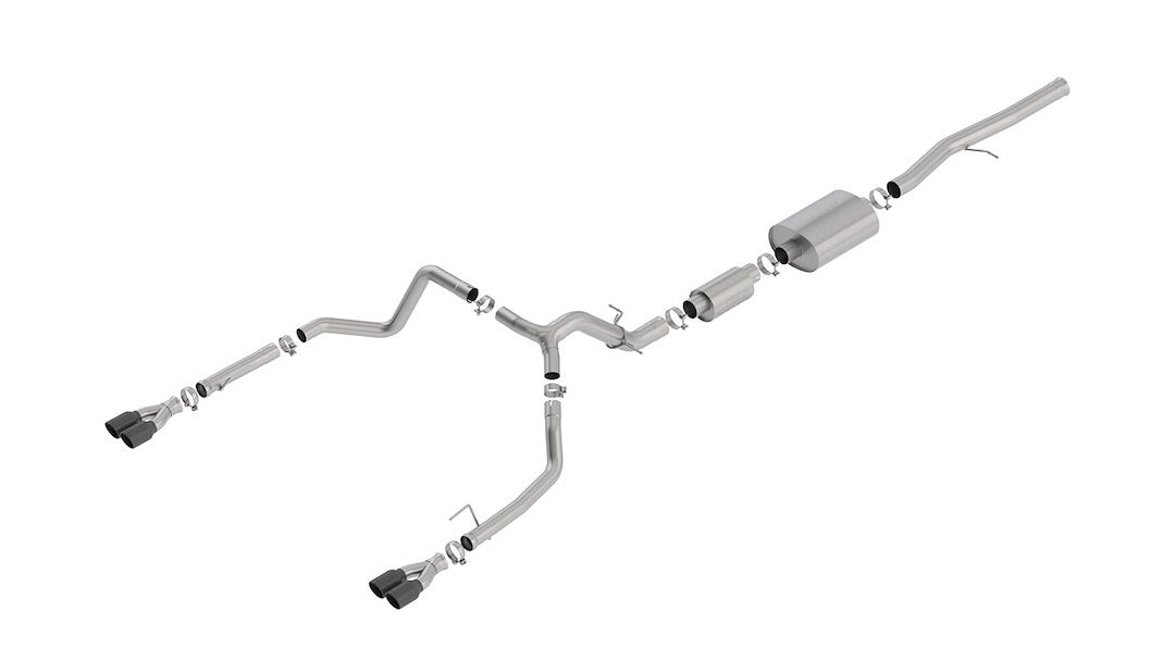 Borla S-Type Cat Back System Single Quad Exhaust System Kit 140774BC - image 1
