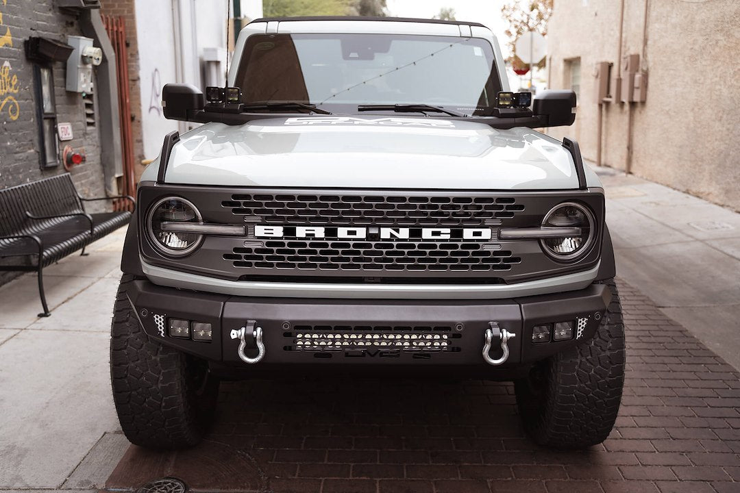 DV8 Offroad FBBR-03 Modular Steel Bronco Bumper
