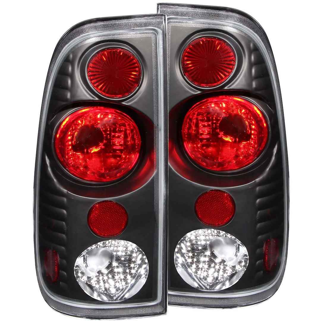 ANZO USA 211065 Black 3D-Series Tail Lights for Ford F-Series 1997–2001