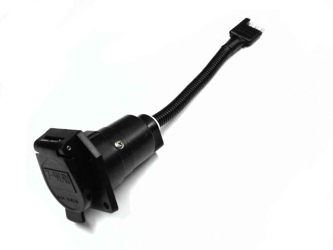 RV Pigtails 20020 Trailer Wiring Connector Adapter - 7 Blade To 4 Flat