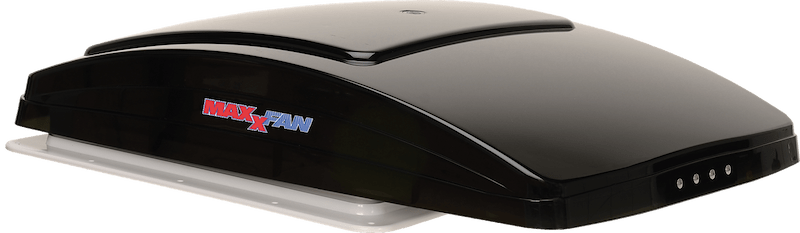 MaxxFan Deluxe 14"x14" Manual RV Roof Vent & Built-In Rain Cover 00-06401K