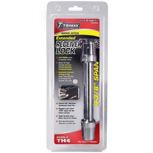 Trimax Locks TH4 Locking Hitch Pin - 5/8 in, 4-3/8 in Long