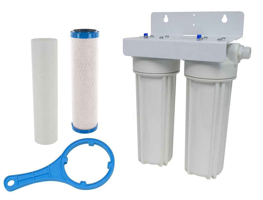 Valterra A01-1139 Dual-Housing Water Filter System - 0.5 Micron