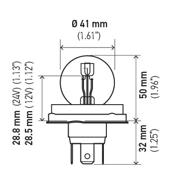 Hella 7951 12V 45/40W Multipurpose Bulb