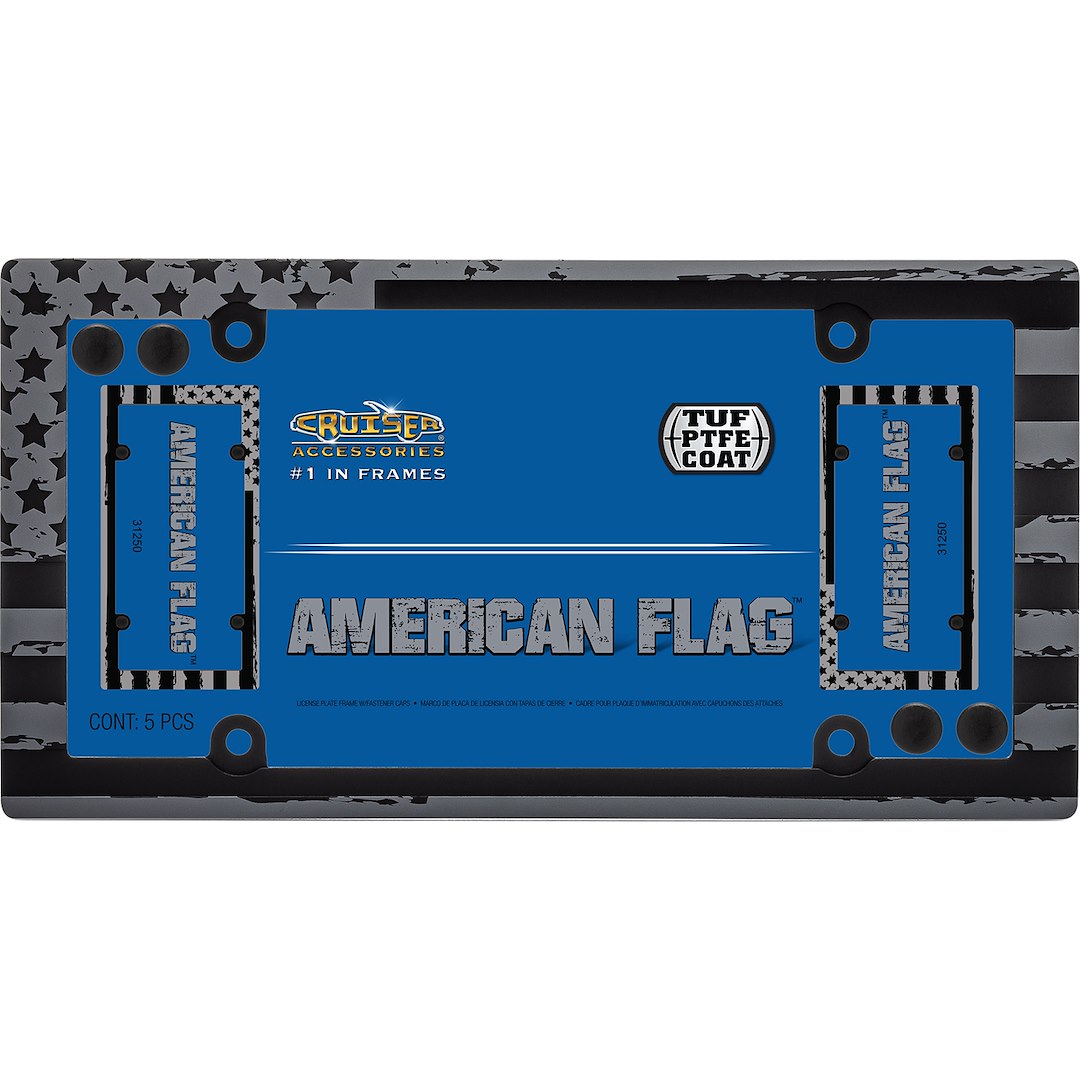 Cruiser 31250 Black American Flag Plate Frame - image 4
