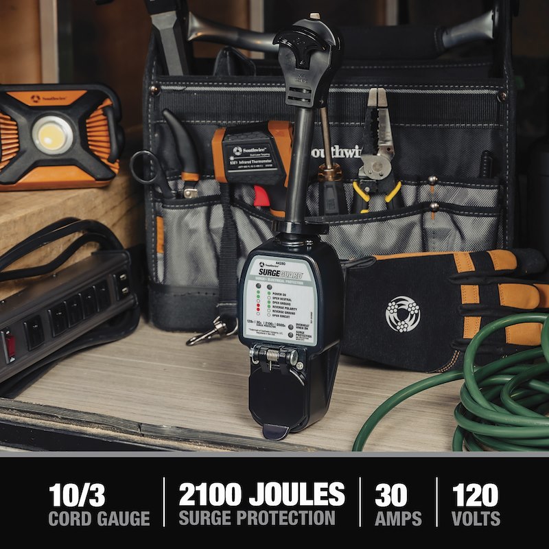 Surge Guard 44280 Portable RV Surge Protector – 30 Amp