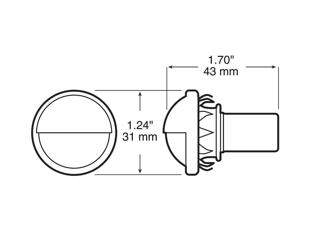 Peterson Mfg. License Plate Light (V438) – Housing Color: Silver