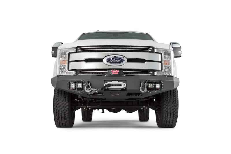 WARN 100918 Ascent Front Bumper with Winch Mount – Ford Super Duty