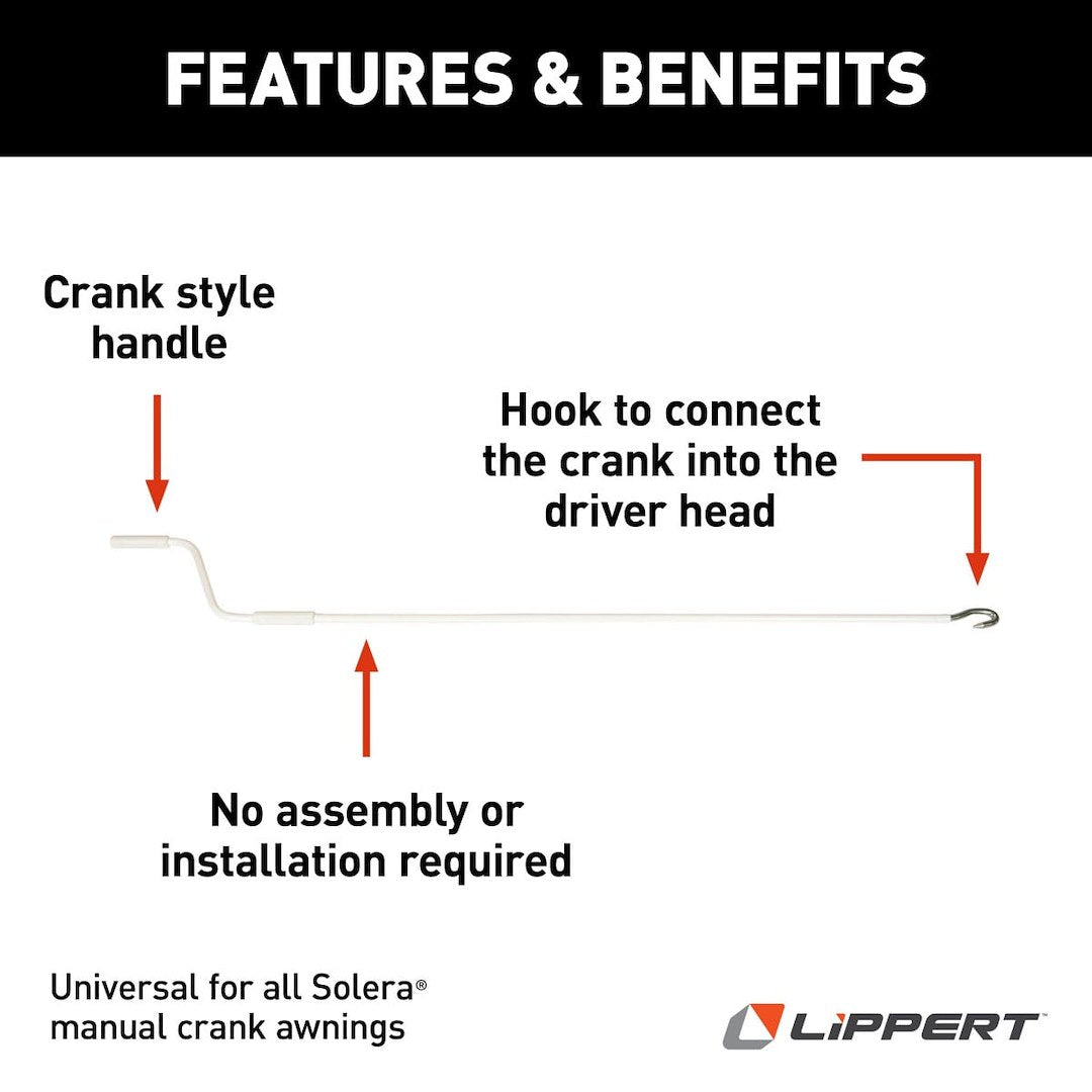 Lippert Components 300030 Awning Crank Handle - image 2