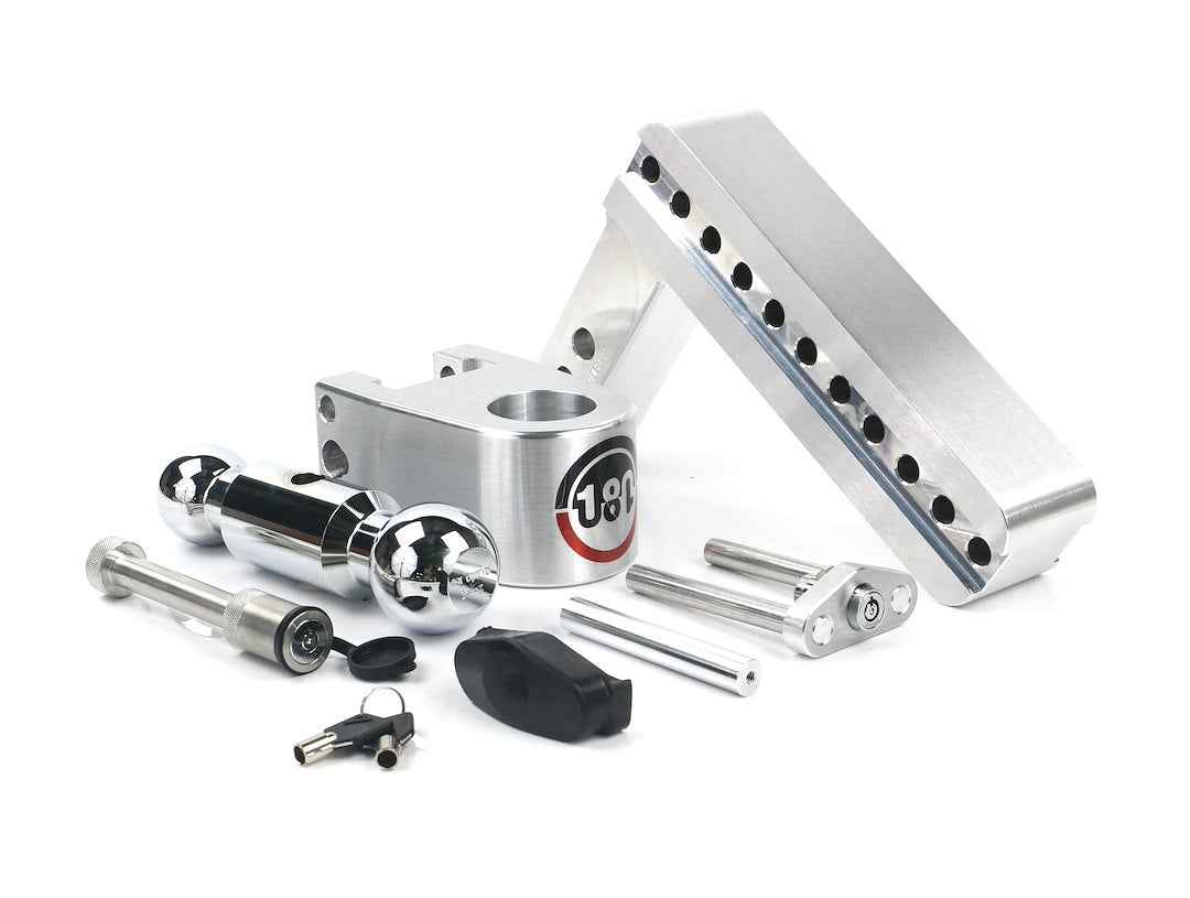 Weigh Safe CTB8-2-KA Adjustable Ball Mount - 2 in, 8 in Drop