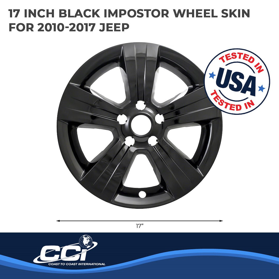 Coast To Coast IMP373BLK Black Patriot Impostor Wheel Skins - image 2