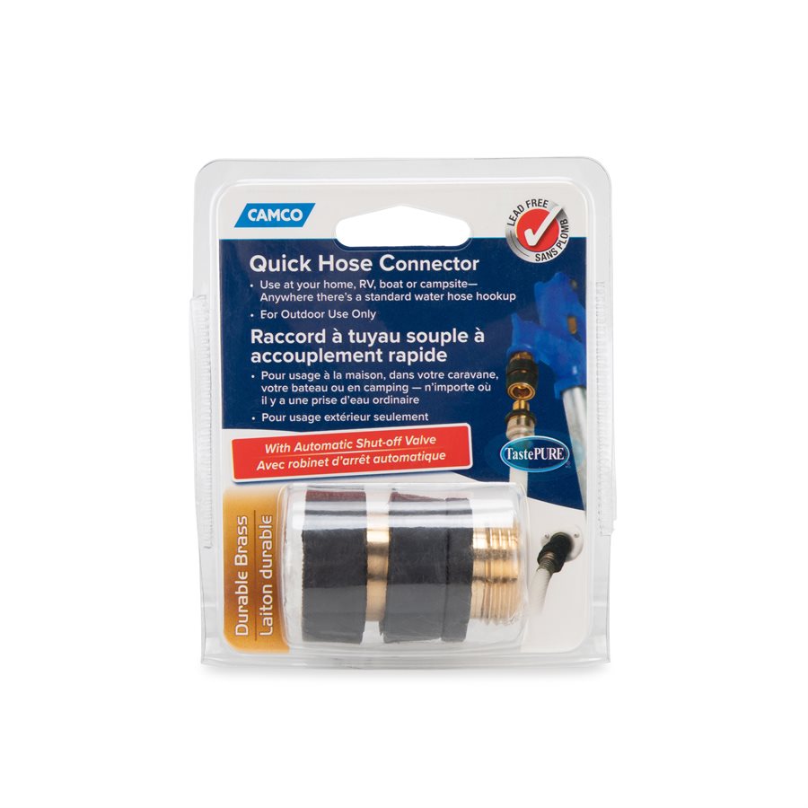 Camco Fresh Water Hose Connector (20135) – End Size1: 3/4 Inch Mpt