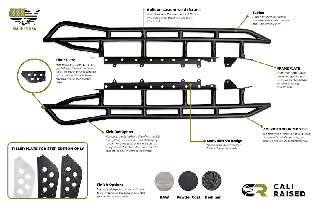 Cali Raised LED CR2684 4Runner Step-Edition Rocker Guard - image 11