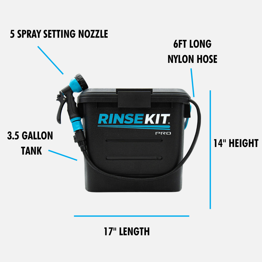 RinseKit 857007006258 PRO Portable Camp Shower