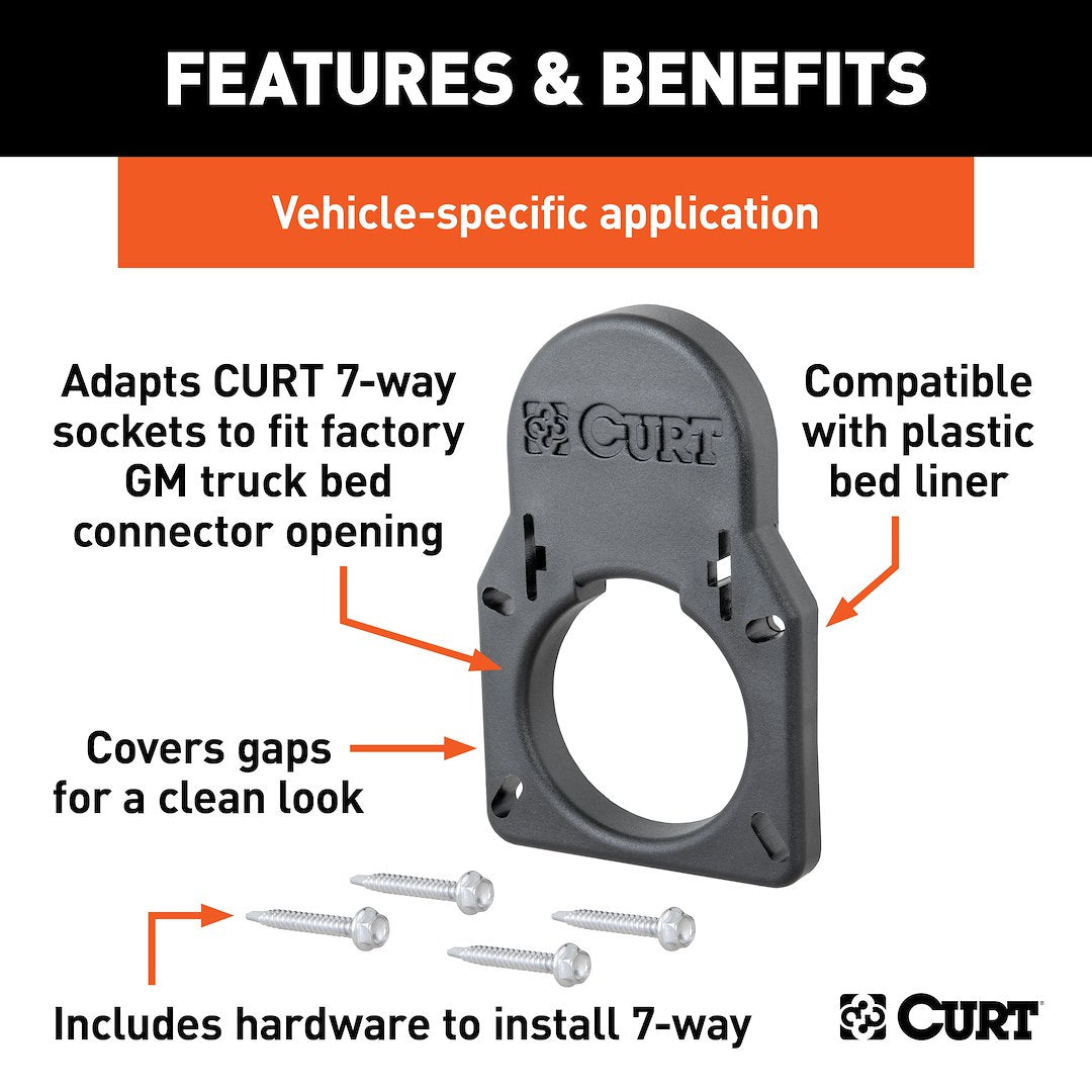 Curt 55417 Trailer Wiring Connector Adapter Housing - image 2