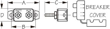Sea Dog 830355 Manual-Reset Ignition-Protected Breaker