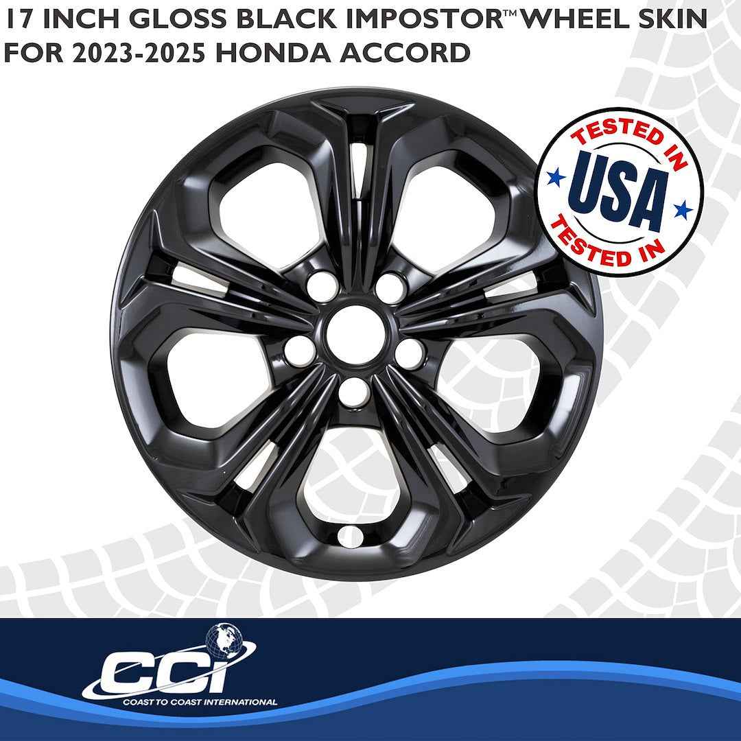 Coast To Coast IMP517BLK Accord Black 17-Inch Wheel Skins